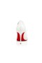 Christian Louboutin Bombas Deportivo Kate Patente de la Pantorrilla 85mm Bianco/lin Bianco Zapatos