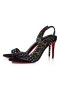 Christian Louboutin Sandalias O Marylin Strass Boum 85 mm Bk/mezcla Multi/lin Bk-multi de Cuero de Gamuza