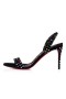 Christian Louboutin Sandalias O Marylin Strass Boum 85 mm Bk/mezcla Multi/lin Bk-multi de Cuero de Gamuza