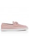 Christian Louboutin Chambeliboat Boat Women Shoes Reversed Leather Vintage Rose