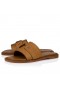 Christian Louboutin Chambelimule Mules Waxed Calf Leather Terra