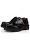 Christian Louboutin College Strass Oxfords Calf Leather And Strass Black