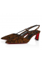 Christian Louboutin Condoroline 55 Mm Sling Back Pumps Calf Leather Multicolor