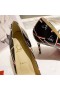 Christian Louboutin Kate Pumps 100mm Ribbon Print Leather Multi