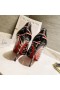 Christian Louboutin Kate Pumps 100mm Ribbon Print Leather Multi