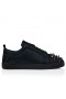 Christian Louboutin Louis Junior P Pik Pik Strass Sneakers Jacquard And Spikes Black