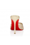 Christian Louboutin Me Dolly Moucharastrass 100mm Mules Glossy Leathers And Strass Gold