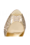 Christian Louboutin Me Dolly Moucharastrass 100mm Mules Glossy Leathers And Strass Gold