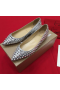 Christian Louboutin Pigalle Spikes Flats Leather Silver