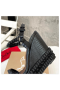 Christian Louboutin Pyraclou 120 mm Espadrilles Calf leather Black 