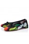 Christian Louboutin Sweetie Jane Ballerinas "Flower" Printed Crepe Satin Multicolor