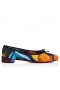 Christian Louboutin Sweetie Jane Ballerinas "Flower" Printed Crepe Satin Multicolor
