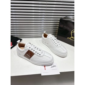 Christian Louboutin Retero Sneakers Grained Calf Leather Cuoio
