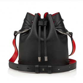 Christian Louboutin Por Mi Lado Cubo Bolsa De Piel De Becerro Negro