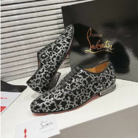 Christian Louboutin Greggy De Pollo Oxford, De Terciopelo Real Bordado De Plata