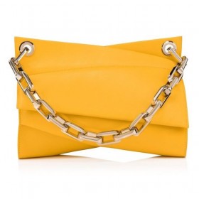 Christian Louboutin Loubitwist Bolsa De La Cadena De Suave Piel De Becerro De Polen