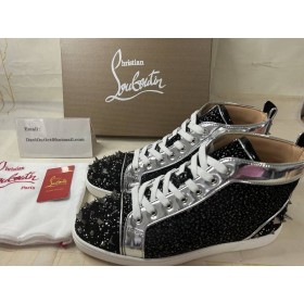 Christian Louboutin Lou Picos Negro/Negro mezcla de Gamuza
