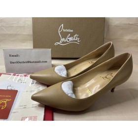 Christian Louboutin Bombas de Kate 55 mm de Desnudos de Cuero