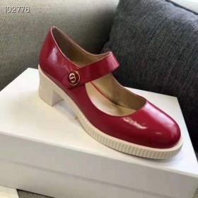 Dior D-Muñeca De La Bomba De Rojo Brillante Piel De Becerro