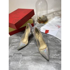 Christian Louboutin Locuras de Strass Bombas de 100 mm de Glitter Multicolor Zapatos CL