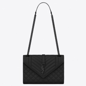 Saint Laurent Medio De La Envolvente De Todas Bolso Negro De Saint Laurent Bolsas