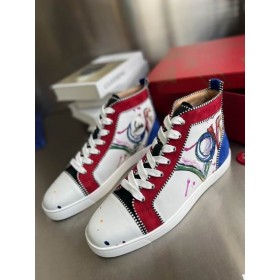 Christian Louboutin Rantus Orlato Mujer Zapatillas De Deporte 'Amor' De Piel De Becerro Multicolor