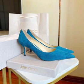 Jimmy Choo Amor 65 Bombas De Gamuza Azul