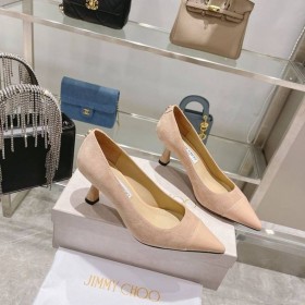 Jimmy Choo Rene 65mm de Gamuza de Patentes de la Bomba de Desnudos