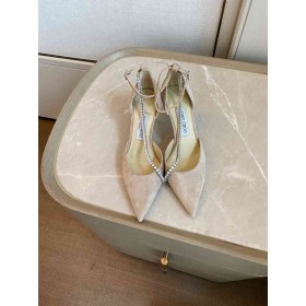 Jimmy Choo Talika 65mm de la Bomba de Cristal de la Cadena de Desnudos