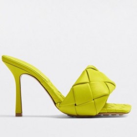 Bottega Veneta Lido Sandalias Kiwi Intrecciato Bottega Veneta De Cuero De Zapatos