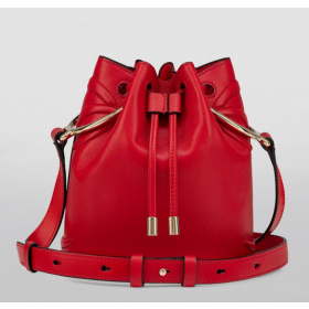 Christian Louboutin Por Mi Lado Cubo Bolsa De Piel De Becerro Rojo Christian Louboutin Bolsas