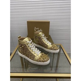 Christian Louboutin Louis Pik Pik Picos de Plana Alta-top Zapatillas de deporte Zapatos de Christian Louboutin