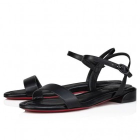 Christian Louboutin Sweet Jane Sandalia En Cuero Nappa Negro Zapatos De Christian Louboutin