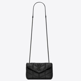 Saint Laurent Tan Negro Loulou Globo De Juguete Bolsa De Piel De Cordero Saint Laurent Bolsas