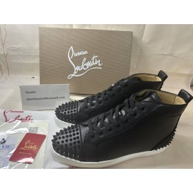 Christian Louboutin Lou Picos de 2 negro/Negro Mat Gomme