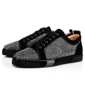 Christian Louboutin Louis Junior SP Negro Strass