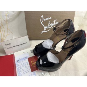 Christian Louboutin Plataformas Ronda de Pollo 150 mm de Patentes Negro