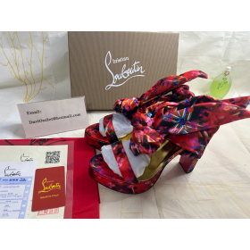 Christian Louboutin Plataformas Sandale Du Desert 130 mm Multi/lin Amarillo