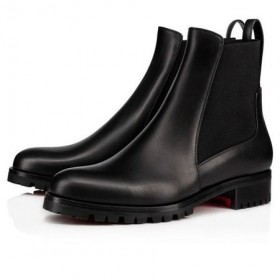 Christian Louboutin Spikita Botín Marchacroche De Cuero Negro