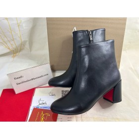 Christian Louboutin Spikita Botín Turela 55 mm de Becerro Negro Zapatos