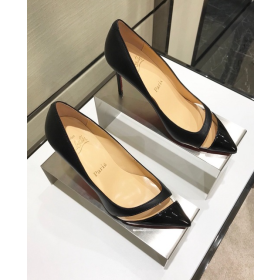 Christian Louboutin 17th Floor 85mm Pumps Leather And PVC Black