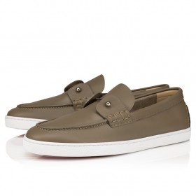 Christian Louboutin Chambeliboat Boat Shoes Calf Leather Silex