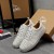 Christian Louboutin Louis Junior Picos De Zapatillas De Deporte De Los Hombres De Cuero De Becerro Blanco