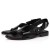 Christian Louboutin Farniento Negro Becerro De La Sandalia