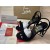 Christian Louboutin Sandalias de 100 mm Negro/lin Negro de Gamuza de piel de Becerro