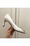 Roger Vivier حسناء Vivier Trompette 70mm مضخات الأبيض جلد العجل