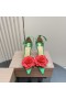 Christian Louboutin Bellarose 100 Mm Strappy Pumps Crepe Satin Green