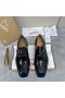 Christian Louboutin Chambelimonk Derbies Patent Leather Black Blue