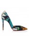 Christian Louboutin Iriza Flower Strass 100 Mm Pumps "Flower" Printed Crepe Satin And Strass Multicolor