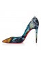 Christian Louboutin Iriza Flower Strass 100 Mm Pumps "Flower" Printed Crepe Satin And Strass Multicolor